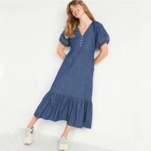 sachin and babi light blue dress FREE PEOPLE Maxi BLUEBELL Patchwork Tiered Dress – Silver Accents